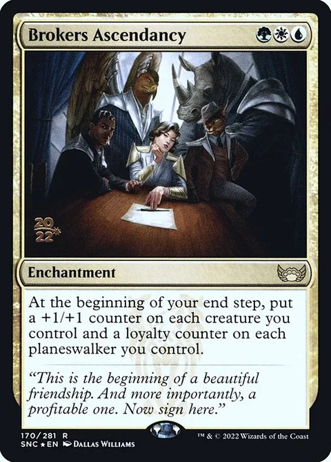 Brokers Ascendancy, carte 170s de Streets of New Capenna Promos