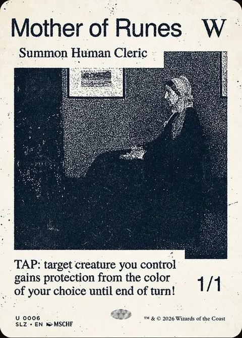 Mother of Runes, card 6 from The Zeta Set
