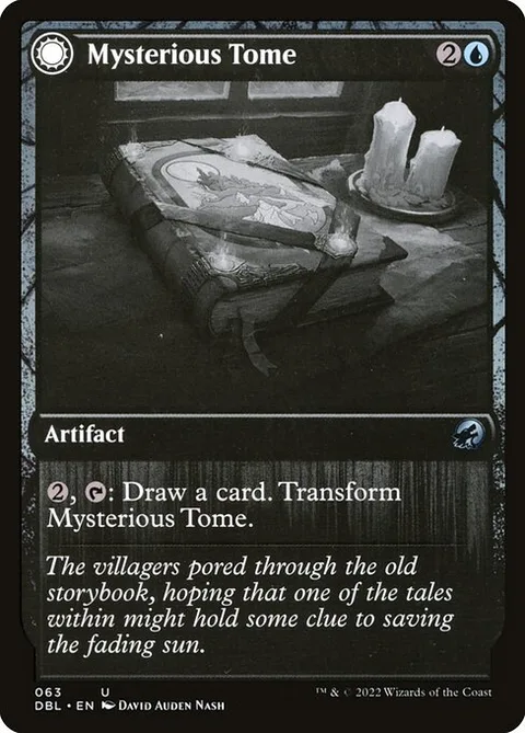 Mysterious Tome // Chilling Chronicle, card 63 from Innistrad: Double Feature