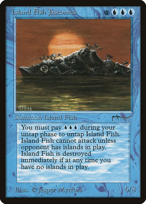 Island Fish Jasconius, card 16 from Arabian Nights