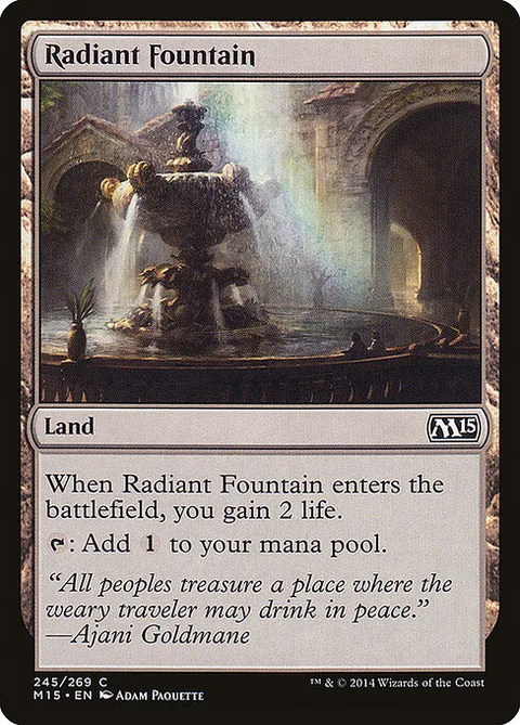 Radiant Fountain, card 245 from Magic 2015