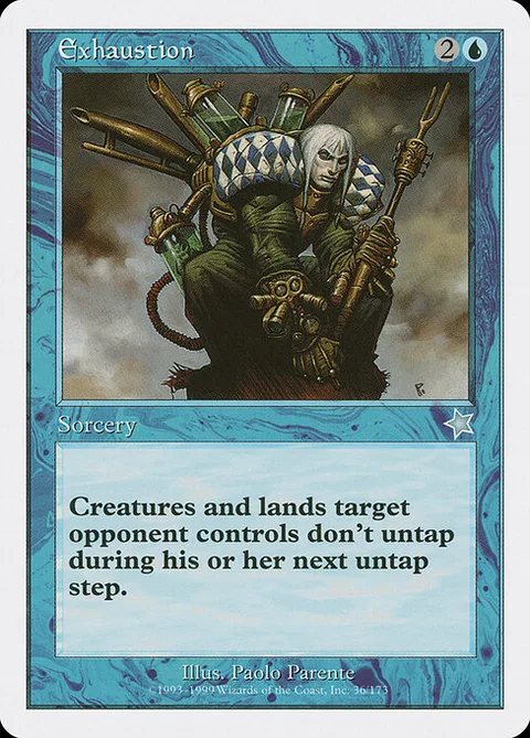 Exhaustion, card 36 from Starter 1999