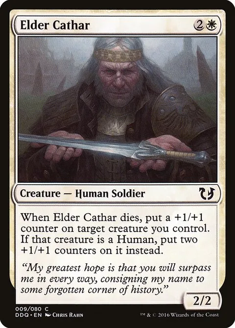Elder Cathar, card 9 from Duel Decks: Blessed vs. Cursed