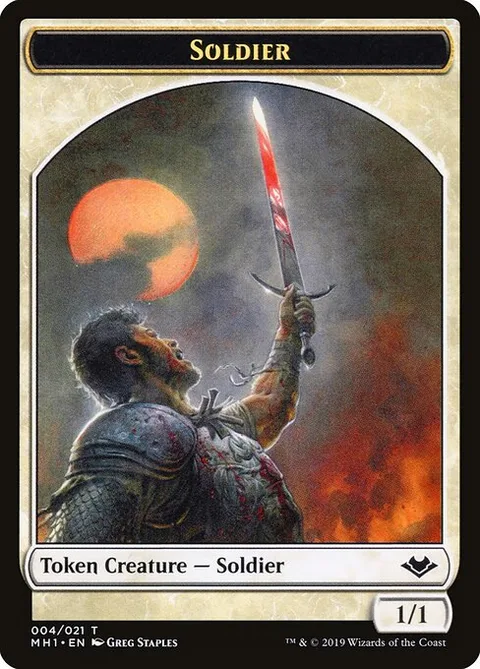 Soldier, carte 4 de Modern Horizons Tokens