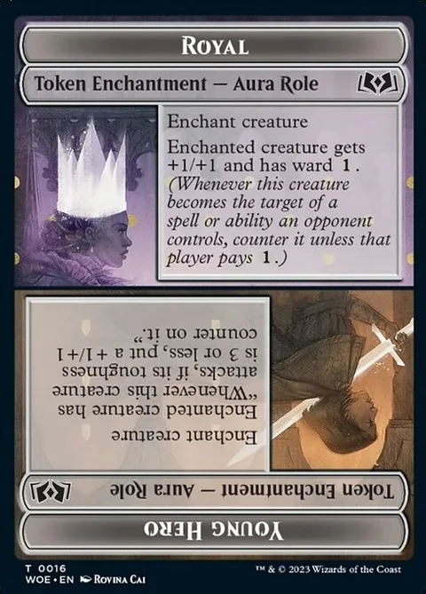 Royal // Young Hero, card 16 from Wilds of Eldraine Tokens