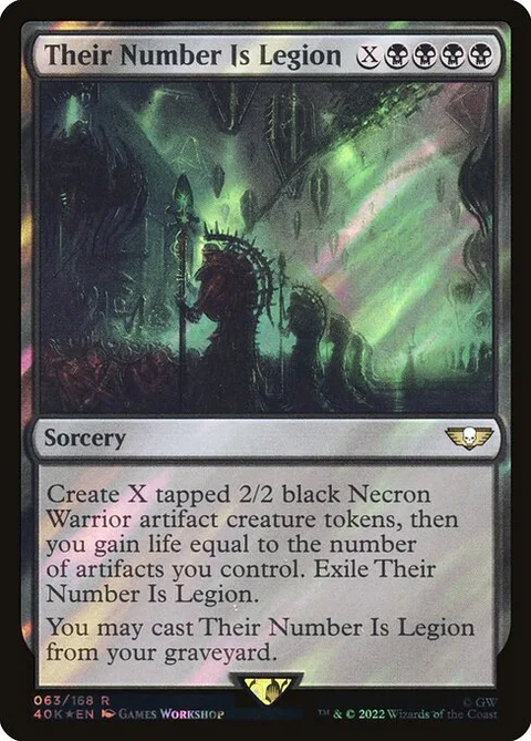 Their Number Is Legion, carte 63★ de Warhammer 40,000 Commander