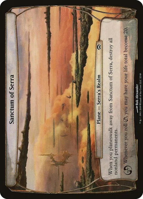 Sanctum of Serra, card 32 from Planechase Planes