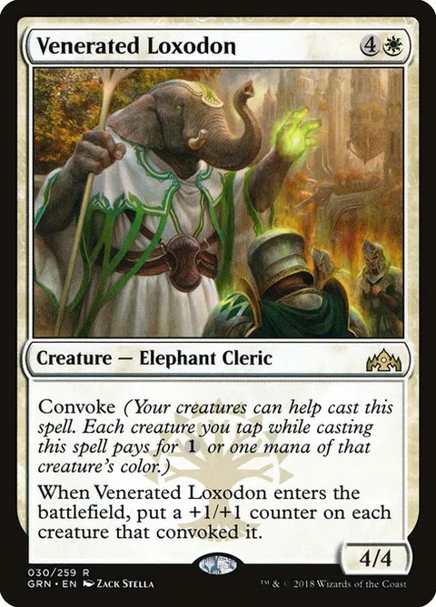 Venerated Loxodon, carte 30 de Guilds of Ravnica