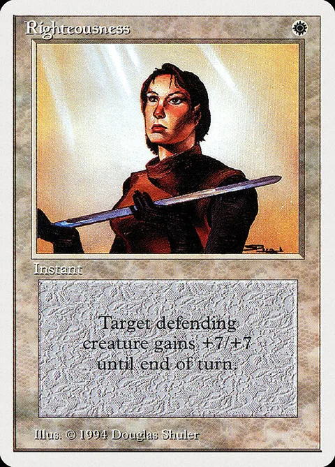 Righteousness, card 37 from Summer Magic / Edgar