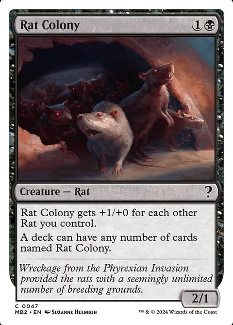 Rat Colony, card 47 from Mystery Booster 2