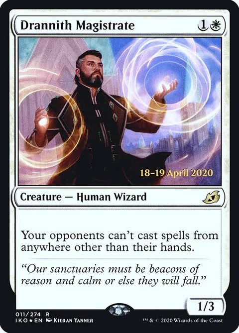 Drannith Magistrate, carte 11s de Ikoria: Lair of Behemoths Promos