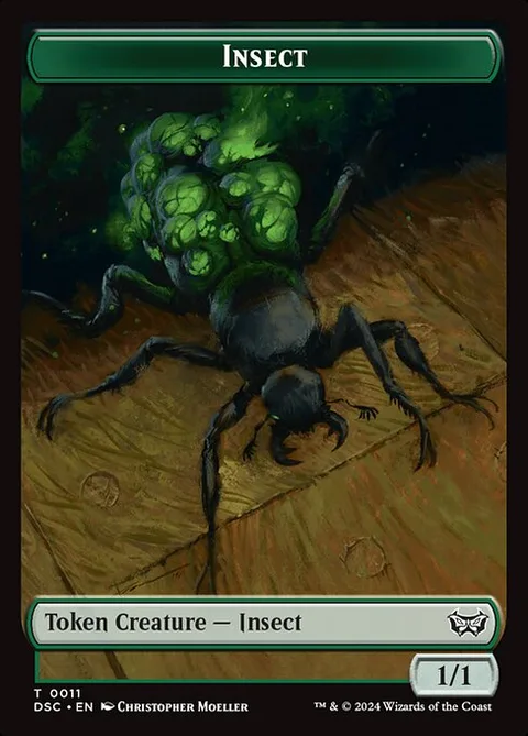 Insect, card 11 from Duskmourn Commander Tokens