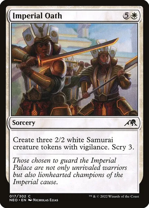 Imperial Oath, carte 17 de Kamigawa: Neon Dynasty