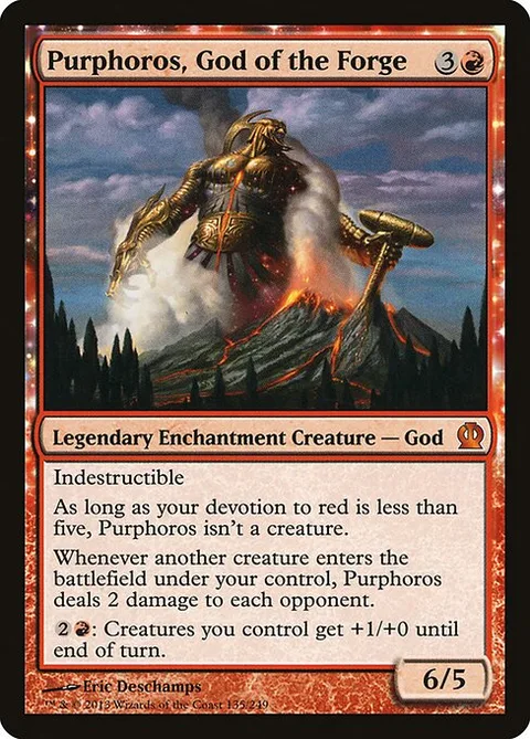 Purphoros, God of the Forge, card 135 from Theros