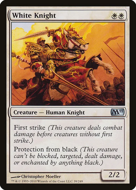 White Knight, card 39 from Magic 2011