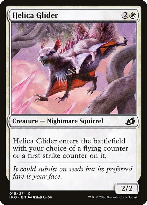 Helica Glider, card 15 from Ikoria: Lair of Behemoths