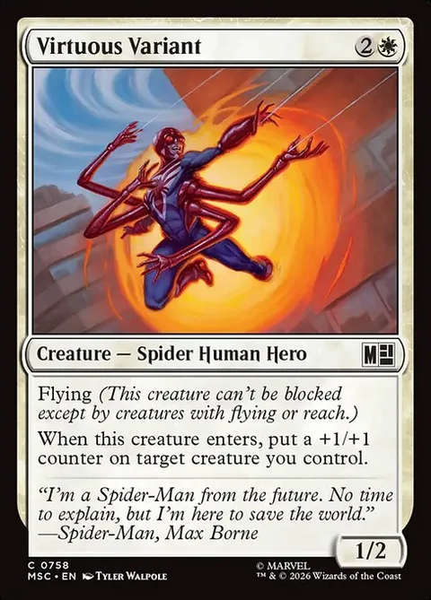 Virtuous Variant, card 758 from Marvel Super Heroes Commander