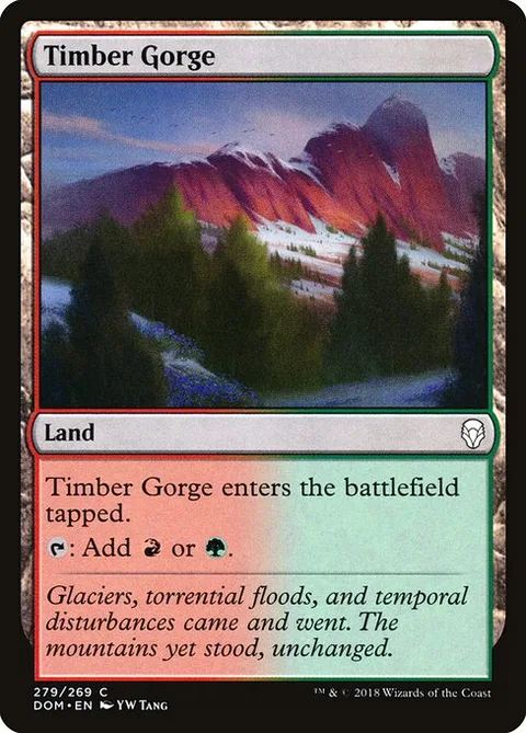 Timber Gorge, card 279 from Dominaria