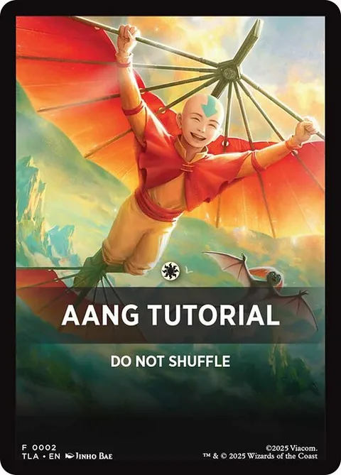 Aang Tutorial, carte 2 de Avatar: The Last Airbender Beginner Box Front Cards