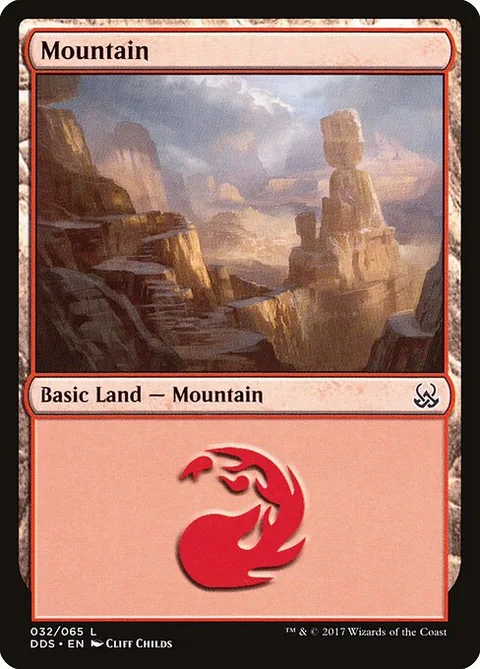 Mountain, card 32 from Duel Decks: Mind vs. Might