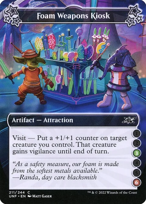 Foam Weapons Kiosk, card 211b from Unfinity
