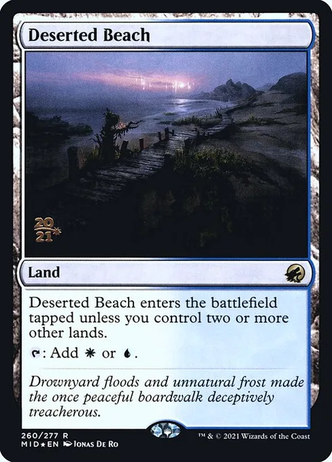 Deserted Beach, carte 260s de Innistrad: Midnight Hunt Promos