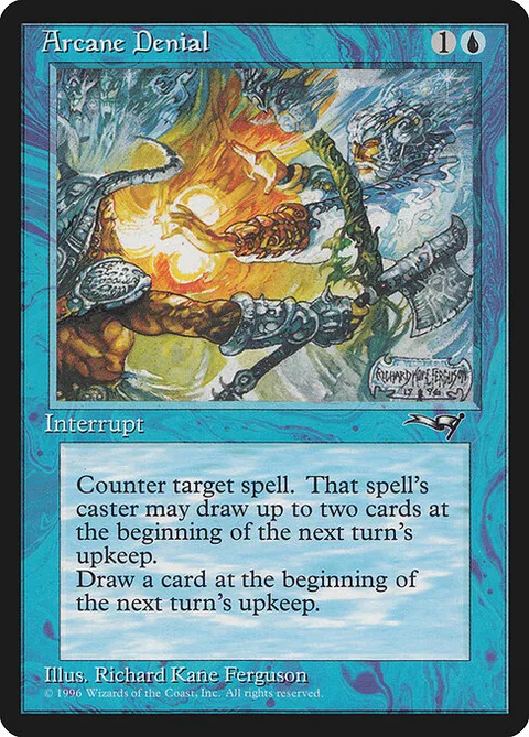Arcane Denial, card 22a from Alliances