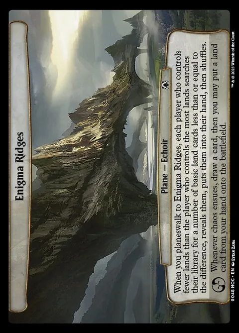 Enigma Ridges, card 48 from March of the Machine Commander