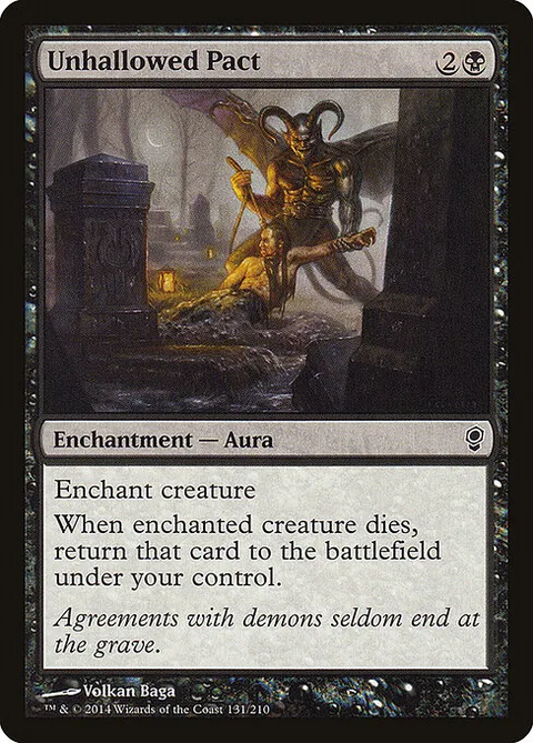 Unhallowed Pact, card 131 from Conspiracy
