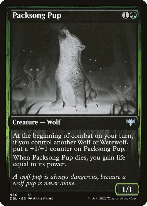 Packsong Pup, card 480 from Innistrad: Double Feature