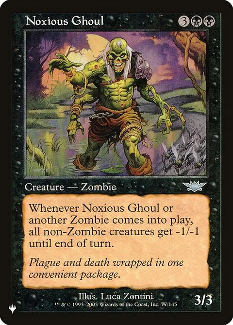 Noxious Ghoul, carte LGN-77 de The List