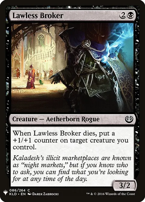 Lawless Broker, card KLD-86 from The List