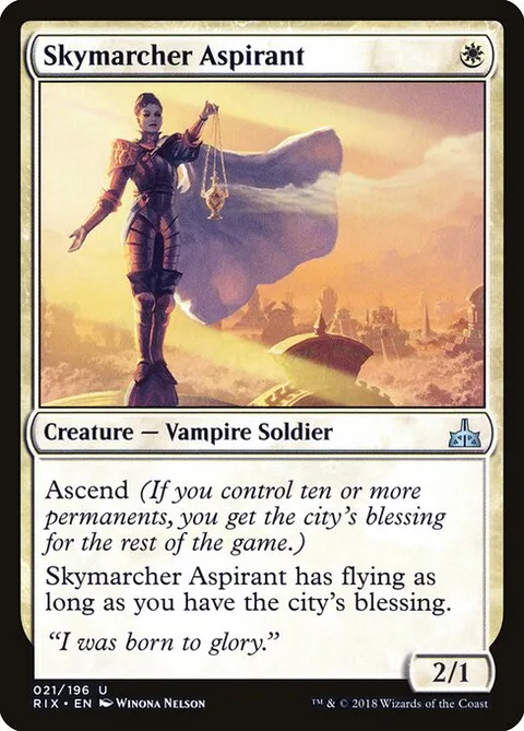 Skymarcher Aspirant, carte 21 de Rivals of Ixalan
