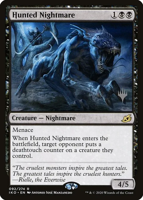 Hunted Nightmare, carte 92p de Ikoria: Lair of Behemoths Promos