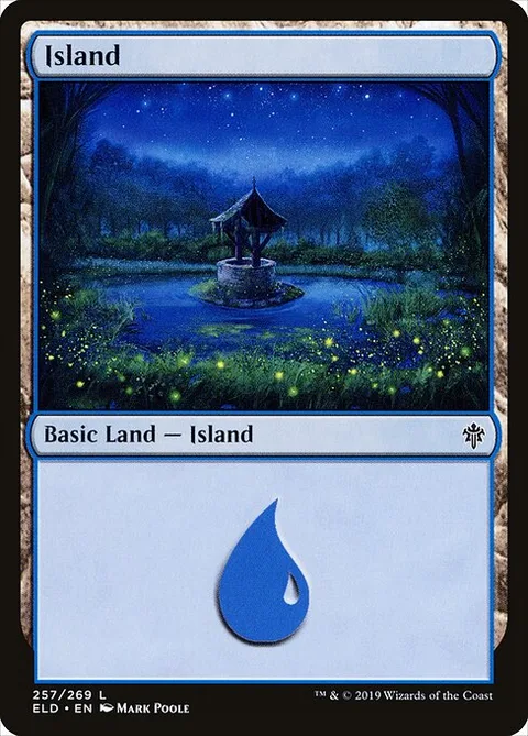 Island, card 257 from Throne of Eldraine
