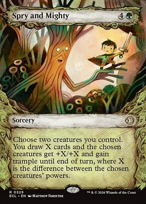 Spry and Mighty, card 329 from Lorwyn Eclipsed