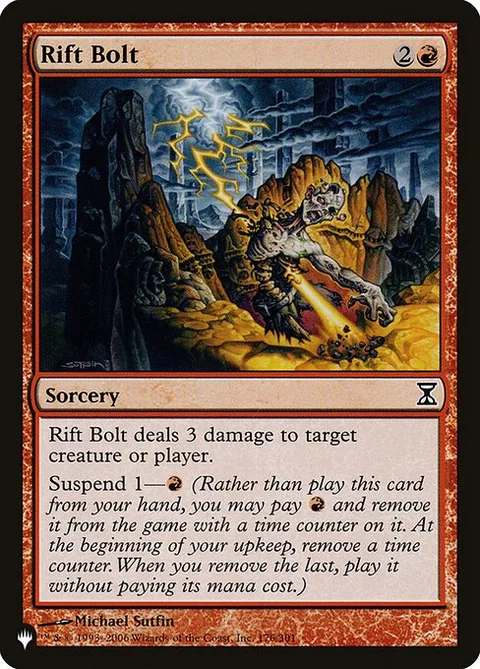 Rift Bolt, card TSP-176 from The List