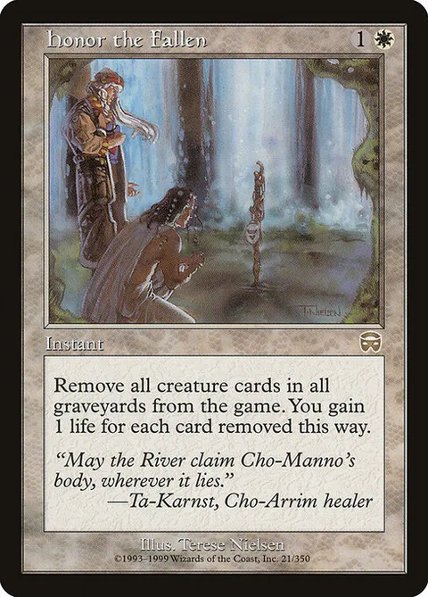 Honor the Fallen, carte 21 de Mercadian Masques