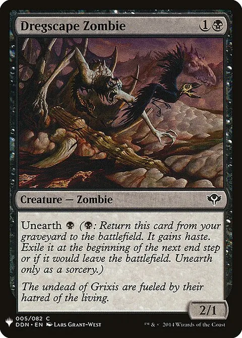 Dregscape Zombie, card DDN-5 from The List