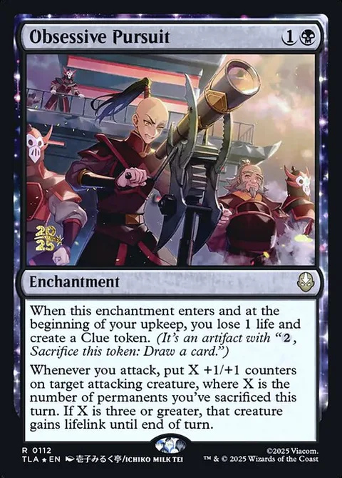 Obsessive Pursuit, carte 112s de Avatar: The Last Airbender Promos