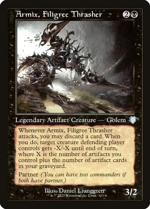 Armix, Filigree Thrasher, carte 103 de The Brothers' War Commander