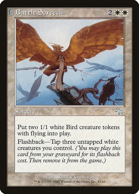 Battle Screech, card 3 from Judgment