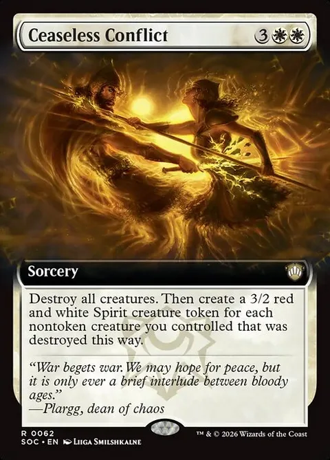 Ceaseless Conflict, card 62 from Secrets of Strixhaven Commander