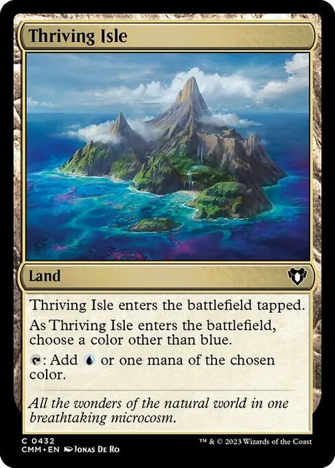 Thriving Isle, card 432 from Commander Masters