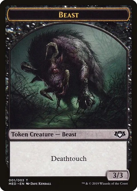 Beast, carte W1 de Mythic Edition Tokens