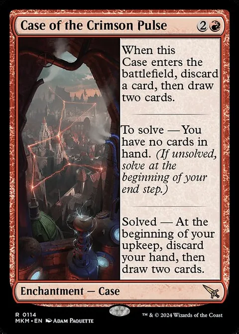 Case of the Crimson Pulse, card 114 from Murders at Karlov Manor