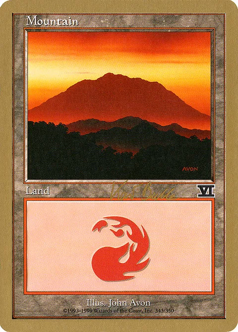 Mountain, card kb343 from World Championship Decks 1999