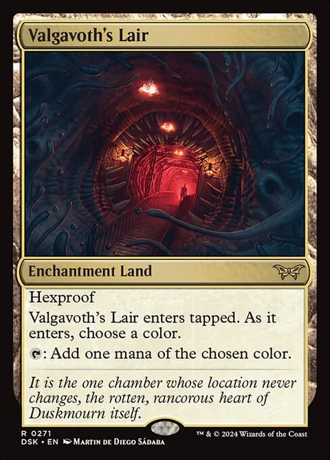 Valgavoth's Lair, card 271 from Duskmourn: House of Horror