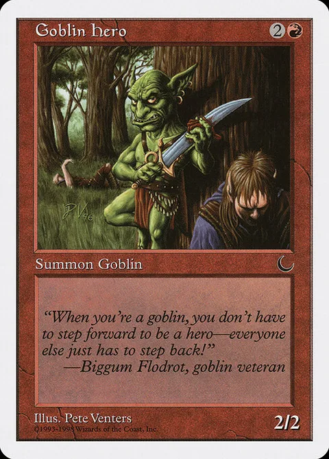 Goblin Hero, card 33 from Anthologies