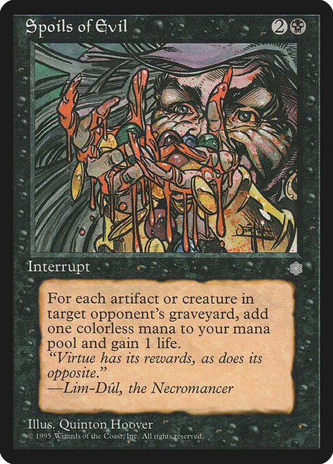 Spoils of Evil, card 163 from Ice Age